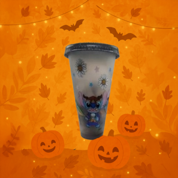 Gobelet Stitch Halloween Noir